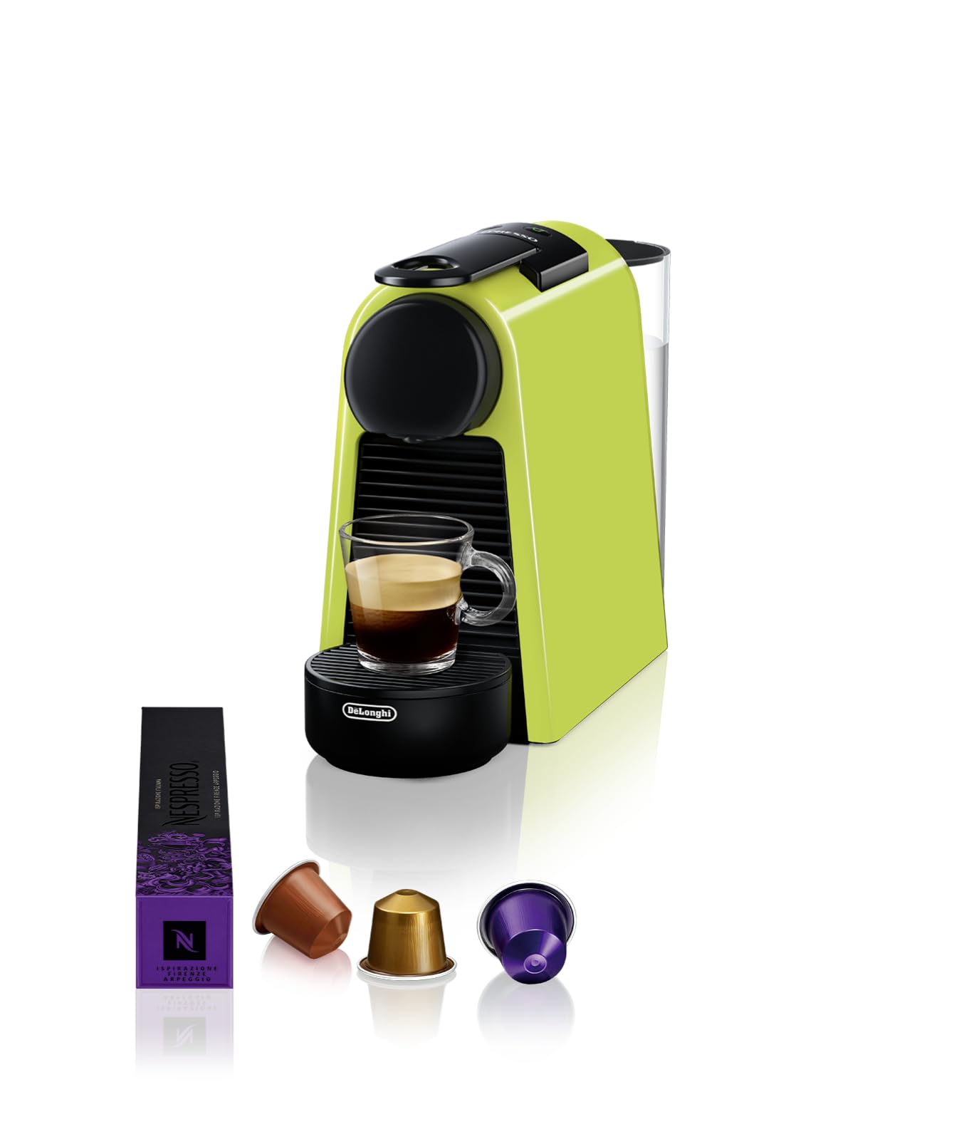 Machine à Café Essenza Mini Vert, 19 Bars + Kit de Bienvenue, EN85.L, Citron Vert