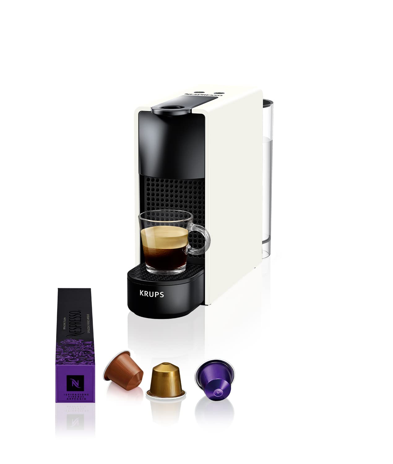 Essenza Mini XN110110 Manuel Cafetière 0,6 L, Noir, Blanc