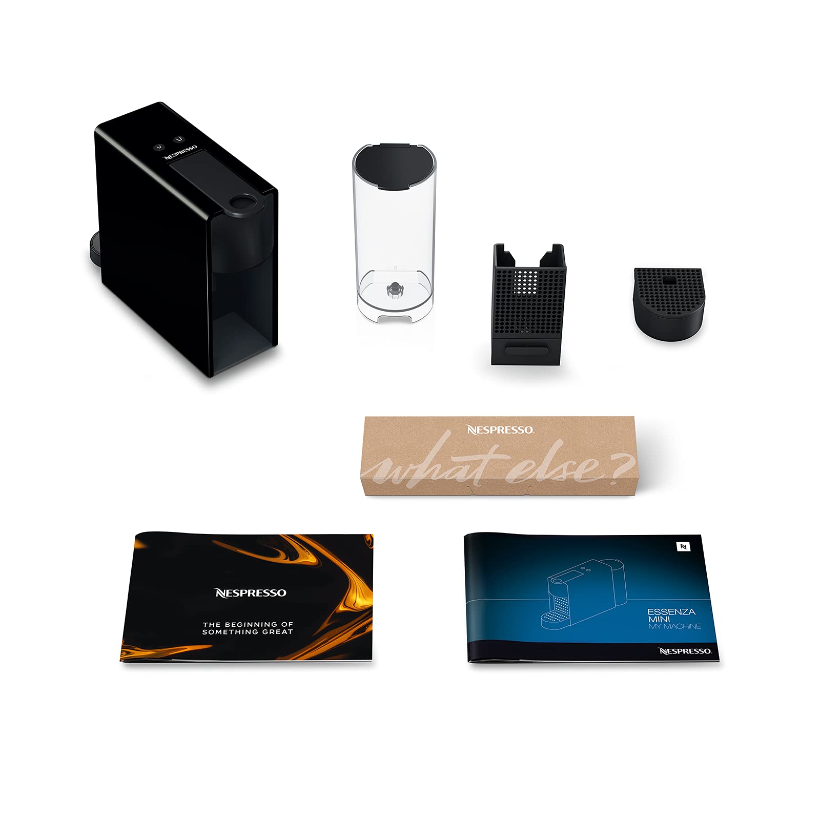 Machine à Café Essenza Mini Noir Cafetière à Capsules XN110810, Noir