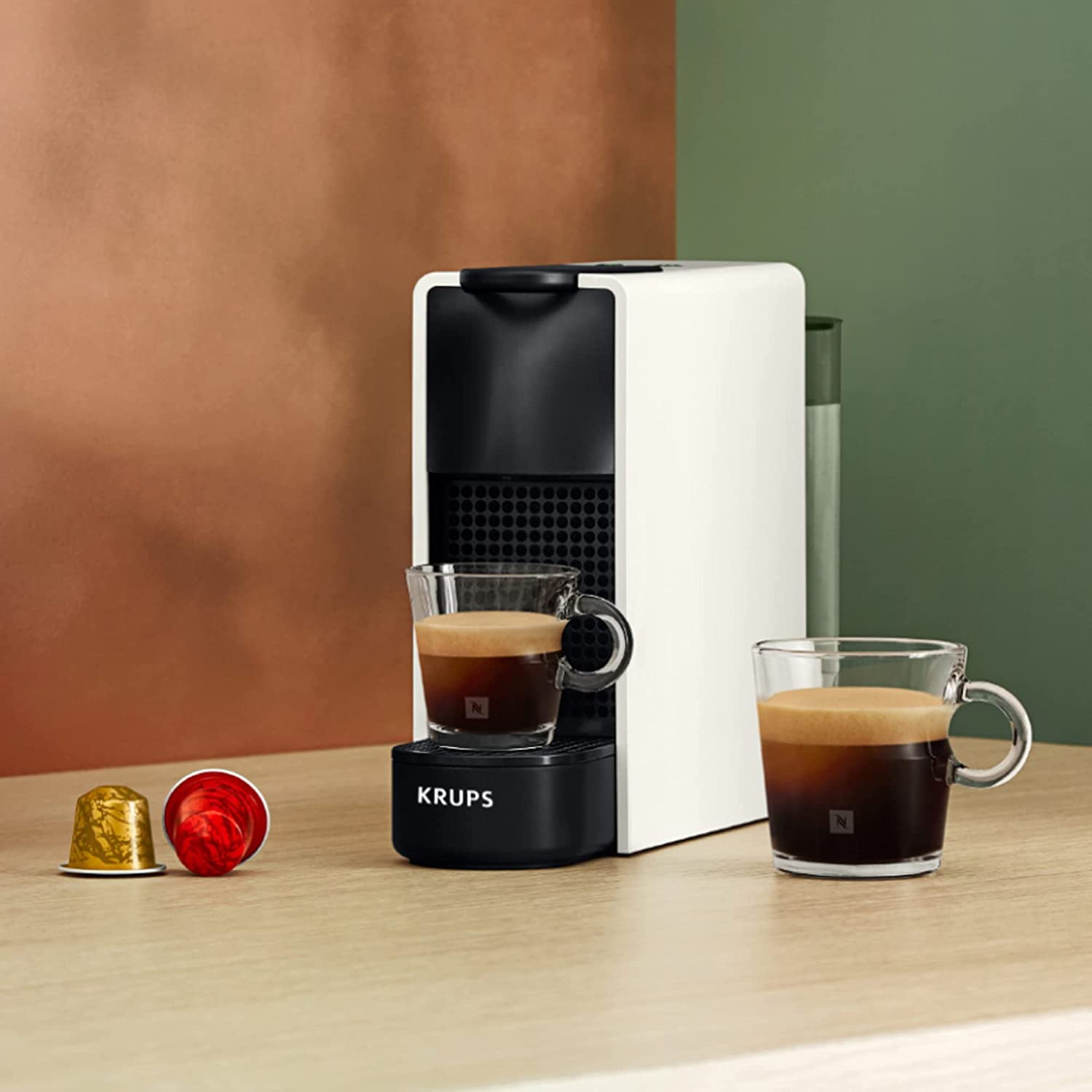 Essenza Mini XN110110 Manuel Cafetière 0,6 L, Noir, Blanc