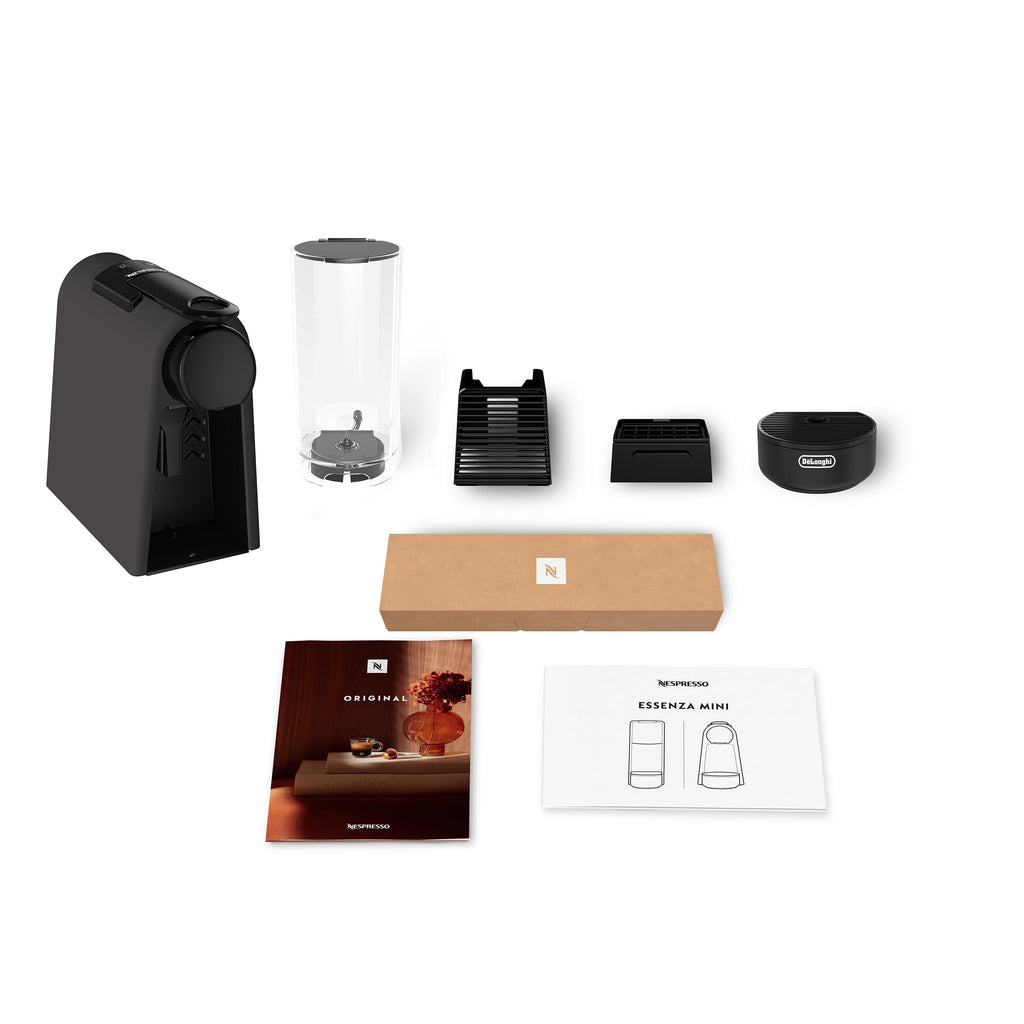 Essenza Mini - Machine à Café à Capsules, Kit de Bienvenue Inclus, Design Compact, Pression 19 Bars, Noir Mat, EN85.BKMT