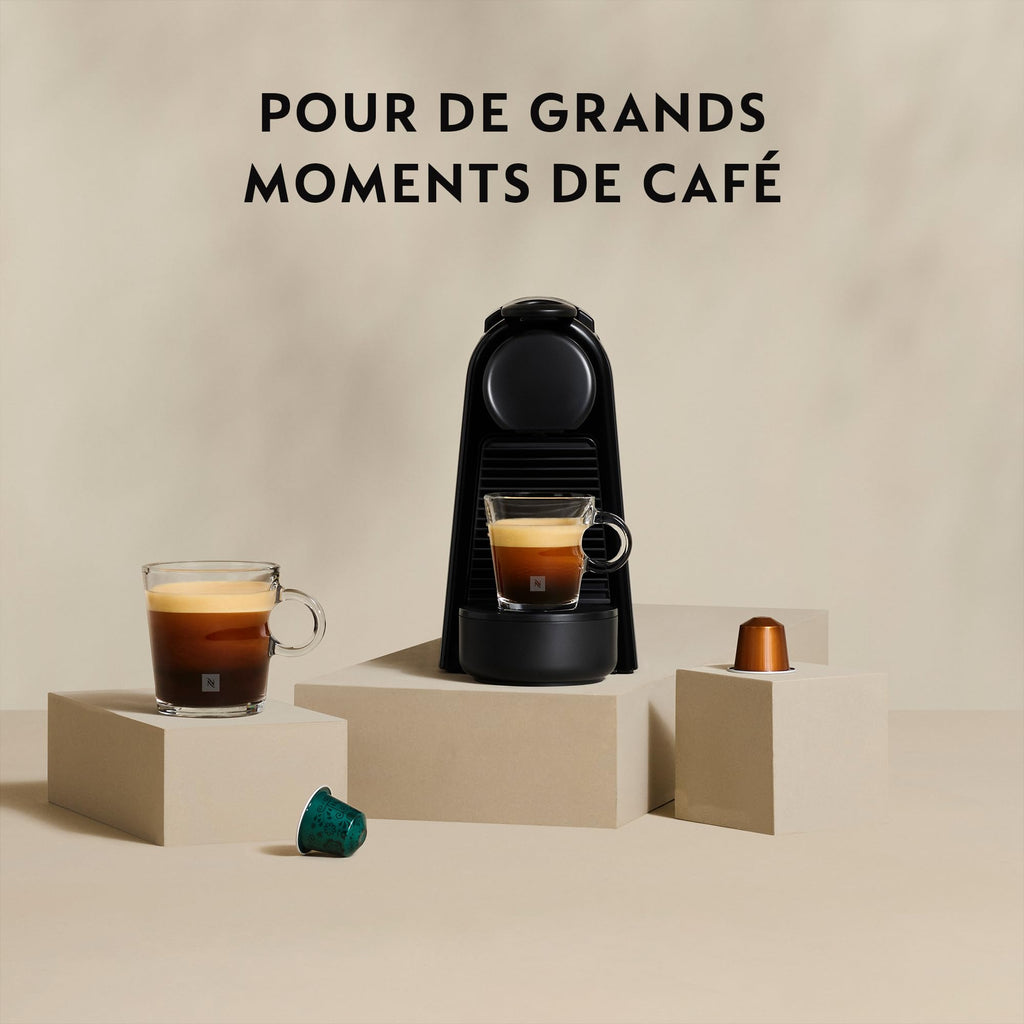 Essenza Mini - Machine à Café à Capsules, Kit de Bienvenue Inclus, Design Compact, Pression 19 Bars, Noir Mat, EN85.BKMT